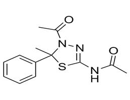 N-(4-Acetyl-5-methyl-5-phenyl-4,5-dihydro-1,3,4-thiadiazol-2-yl)acetamide