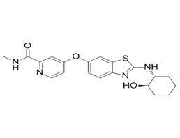 4-[[2-[[(1R,2R)-2-hydroxycyclohexyl]amino]-1,3-benzothiazol-6-yl]oxy]-N-methylpyridine-2-carboxamide