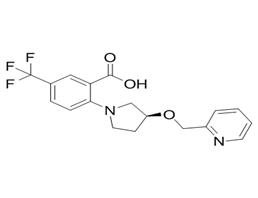2-[(3S)-3-(2-Pyridinylmethoxy)-1-pyrrolidinyl]-5-(trifluoromethyl)benzoic acid