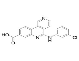 	5-((3-Chlorophenyl)amino)benzo[c][2,6]naphthyridine-8-carboxylic acid