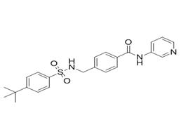 4-[[(4-tert-butylphenyl)sulfonylamino]methyl]-N-pyridin-3-ylbenzamide