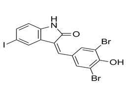 (3Z)-3-[(3,5-dibromo-4-hydroxyphenyl)methylidene]-5-iodo-1H-indol-2-one