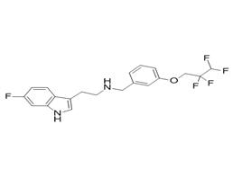 2-(6-fluoro-1H-indol-3-yl)-N-[[3-(2,2,3,3-tetrafluoropropoxy)phen yl]methyl]ethanamine