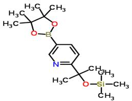 trimethyl-[2-[5-(4,4,5,5-tetramethyl-1,3,2-dioxaborolan-2-yl)pyridin-2-yl]propan-2-yloxy]silane