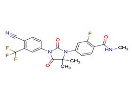 4-[3-[4-Cyano-3-(trifluoromethyl)phenyl]-5,5-dimethyl-2,4-dioxo-1-imidazolidinyl]-2-fluoro-N-methylbenzamide