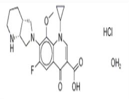 MOXIFLOXACIN, HYDROCHLORIDE MONOHYDRATE