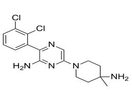 6-(4-Amino-4-methyl-1-piperidinyl)-3-(2,3-dichlorophenyl)-2-pyrazinamine