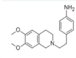 4-[2-(3,4-DIHYDRO-6,7-DIMETHOXY-2(1H)-ISOQUINOLINYL)ETHYL]-BENZENAMINE