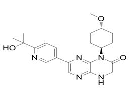 	7-[6-(2-Hydroxy-2-propanyl)-3-pyridinyl]-1-(trans-4-methoxycyclohexyl)-3,4-dihydropyrazino[2,3-b]pyrazin-2(1H)-one
