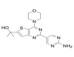 2-[2-(2-aminopyrimidin-5-yl)-4-morpholin-4-ylthieno[3,2-d]pyrimidin-6-yl]propan-2-ol