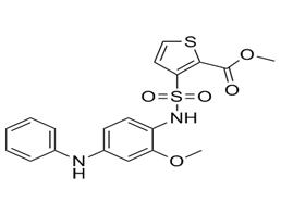 methyl 3-[(4-anilino-2-methoxyphenyl)sulfamoyl]thiophene-2-carboxylate