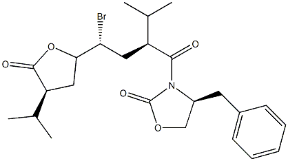 (S)-4-Benzyl-3-((S)2-((R) -2-BroMo-2((2S,4S)-4-isopropyl-5-oxo-tetrahydro-furan-2-yl)-3-Methyl-butyryl)-oxaxolidin-2-one