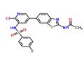 N-[6-(6-Chloro-5-{[(4-fluorophenyl)sulfonyl]amino}-3-pyridinyl)-1 ,3-benzothiazol-2-yl]acetamide