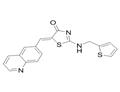 4(5H)-Thiazolone, 5-(6-quinolinylmethylene)-2-[(2-thienylmethyl)amino]-, (5Z)-