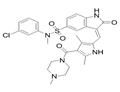 	(3Z)-N-(3-chlorophenyl)-3-[[3,5-dimethyl-4-(4-methylpiperazine-1-carbonyl)-1H-pyrrol-2-yl]methylidene]-N-methyl-2-oxo-1H-indole-5-sulfonamide