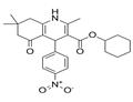 3-?Quinolinecarboxylic acid, 1,?4,?5,?6,?7,?8-?hexahydro-?2,?7,?7-?trimethyl-?4-?(4-?nitrophenyl)?-?5-?oxo-?, cyclohexyl ester