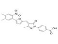 4-[(4Z)-4-[[5-(4,5-dimethyl-2-nitrophenyl)furan-2-yl]methylidene]-3-methyl-5-oxopyrazol-1-yl]benzoic acid