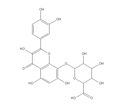 Hibifolin；Gossypetin 8-O-beta-D-glucuronide