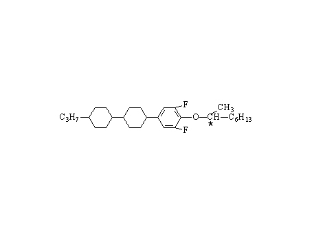 [4(S)-[trans(trans)]]-1,3-Difluoro-2-[(1-methylheptyl)oxy]-5-(4'-propyl[1,1'-bicyclohexyl]-4-yl)benzene