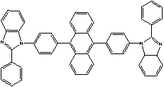 2-phenyl-1-(4-(10-(4-(2-phenyl-3a,7a-dihydro-1H-benzo[d]imidazol-1-yl)phenyl)anthracen-9-yl)phenyl)-1H-benzo[d]imidazole