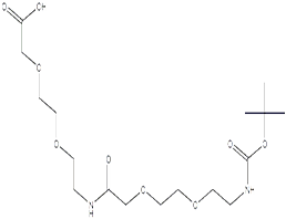  17-(t-Butyloxycarbonyl-amino)-9-aza-3,6,12,15-tetraoxa-10-on-heptadecanoic acid