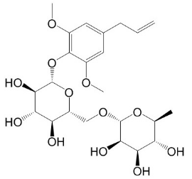 Methoxyeugenol 4-O-rhamnosyl(1→2)glucoside