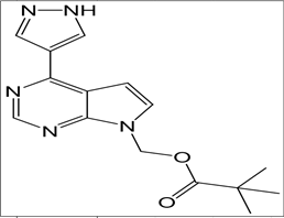 (4-(1H-pyrazol-4-yl)-7H-pyrrolo[2,3-d]pyrimidin-7-yl)methyl pivalate