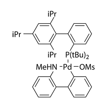 Methanesulfonato(2-di-t-butylphosphino-2',4',6'-tri-i-propyl-1,1'-biphenyl)(2'-methylamino-1,1'-biphenyl-2-yl)palladium(II) / t-ButylXPhos Pd G4
