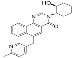 3-[(1S,2S)-2-Hydroxycyclohexyl]-6-[(6-methyl-3-pyridinyl)methyl]b enzo[h]quinazolin-4(3H)-one