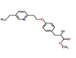 methyl 2-bromo-3-[4-[2-(5-ethylpyridin-2-yl)ethoxy]phenyl]propanoate