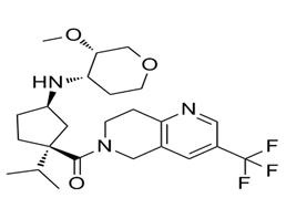 [(1S,3R)-3-[[(3S,4S)-3-methoxyoxan-4-yl]amino]-1-propan-2-ylcyclopentyl]-[3-(trifluoromethyl)-7,8-dihydro-5H-1,6-naphthyridin-6-yl]methanone