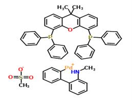 [2'-(Methylamino)-2-biphenylyl]palladium(1+) methanesulfonate - (9,9-dimethyl-9H-xanthene-4,5-diyl)bis(diphenylphosphine) (1:1:1)
