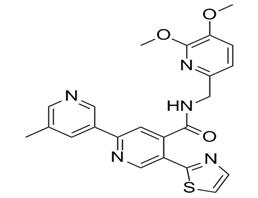 N-[(5,6-dimethoxypyridin-2-yl)methyl]-5'-methyl-5-(1,3-thiazol-2-yl)-2,3'-bipyridine-4-carboxamide