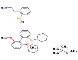 	chloropalladium(1+),dicyclohexyl-[2-(2,6-dimethoxyphenyl)phenyl]phosphane,2-methoxy-2-methylpropane,2-phenylethanamine