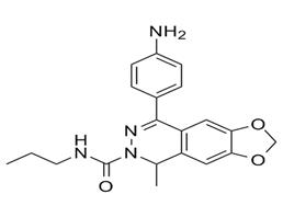 SYM 2206,(±)-4-(4-Aminophenyl)-1,2-dihydro-1-methyl-2-propylcarbamoyl-6,7-methylenedioxyphthalazine