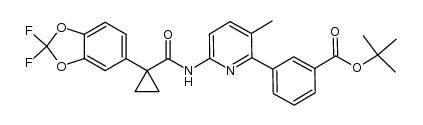 	3-(6-(1-(2,2-difluorobenzo[d][1,3]dioxol-5-yl)cyclopropanecarboxamido)-3-methylpyridin-2-yl)-t-butylbenzoate