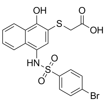 Acetic acid, 2-?[[4-?[[(4-?bromophenyl)?sulfonyl]?amino]?-?1-?hydroxy-?2-?naphthalenyl]?thio]?-