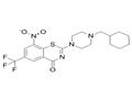 	2-[4-(Cyclohexylmethyl)-1-piperazinyl]-8-nitro-6-(trifluoromethyl)-4H-1,3-benzothiazin-4-one