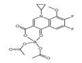 1-cyclopropyl-6,7-difluoro-1,4-dihydro-8-methoxy-4-oxo-3-quinoline carboxylic acid-O3,O4(bis(acyloxy-O)) borate