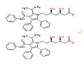 Calcium bis{(3R,5R)-3,5-dihydroxy-7-[2-isopropyl-4,5-diphenyl-3-(phenylcarbamoyl)-1H-pyrrol-1-yl]heptanoate}