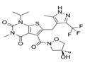 5-{[(4S)-4-Hydroxy-4-methyl-1,2-oxazolidin-2-yl]carbonyl}-1-isopropyl-3-methyl-6-{[5-methyl-3-(trifluoromethyl)-1H-pyrazol-4-yl]methyl}thieno[2,3-d]pyrimidine-2,4(1H,3H)-dione pictures