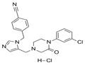4-[[5-[[4-(3-chlorophenyl)-3-oxopiperazin-1-yl]methyl]imidazol-1-yl]methyl]benzonitrile,hydrochloride pictures