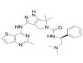 N-[(1S)-2-(dimethylamino)-1-phenylethyl]-6,6-dimethyl-3-[(2-methylthieno[3,2-d]pyrimidin-4-yl)amino]-1,4-dihydropyrrolo[3,4-c]pyrazole-5-carboxamide