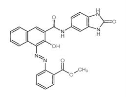 	methyl 2-[(2Z)-2-[2-oxo-3-[(2-oxo-1,3-dihydrobenzimidazol-5-yl)carbamoyl]naphthalen-1-ylidene]hydrazinyl]benzoate