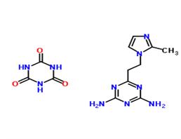 1,3,5-Triazinane-2,4,6-trione - 6-[2-(2-methyl-1H-imidazol-1-yl)ethyl]-1,3,5-triazine-2,4-diamine (1:1)