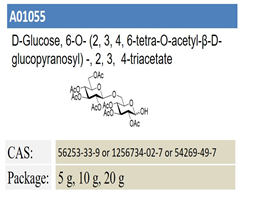 D-?Glucose, 6-?O-? (2, ?3, ?4, ?6-?tetra-?O-?acetyl-?β-?D-?glucopyranosyl) ?-?, 2, ?3, ? 4-?triacetate