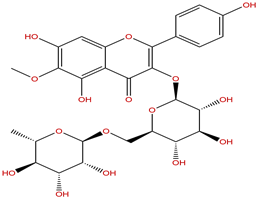 6-Methoxykaempferol 3-O-rutinoside