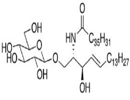 b-D-Glucopyranosyl-1,1’-N-Hexadecanoyl-2’-Hexadecanamide-4’-octadecene-1’,3’-diol                  Synonym:? β-GlcCer
