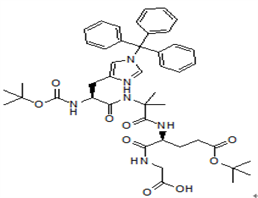 Boc-His(Trt)-Aib-Glu(OBtu)-Gly-OH