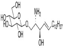 b-D-Glucopyranosyl-1,1’-2’-amino-4’-octadecene-1’,3’-diol                 Synonym:?Glucosylsphingosine